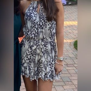 Black and white Romper
